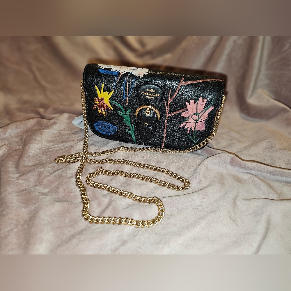 NWT - AUTHENTIC RARE Coach X Jean Michel Basquiat Kleo Crossbody